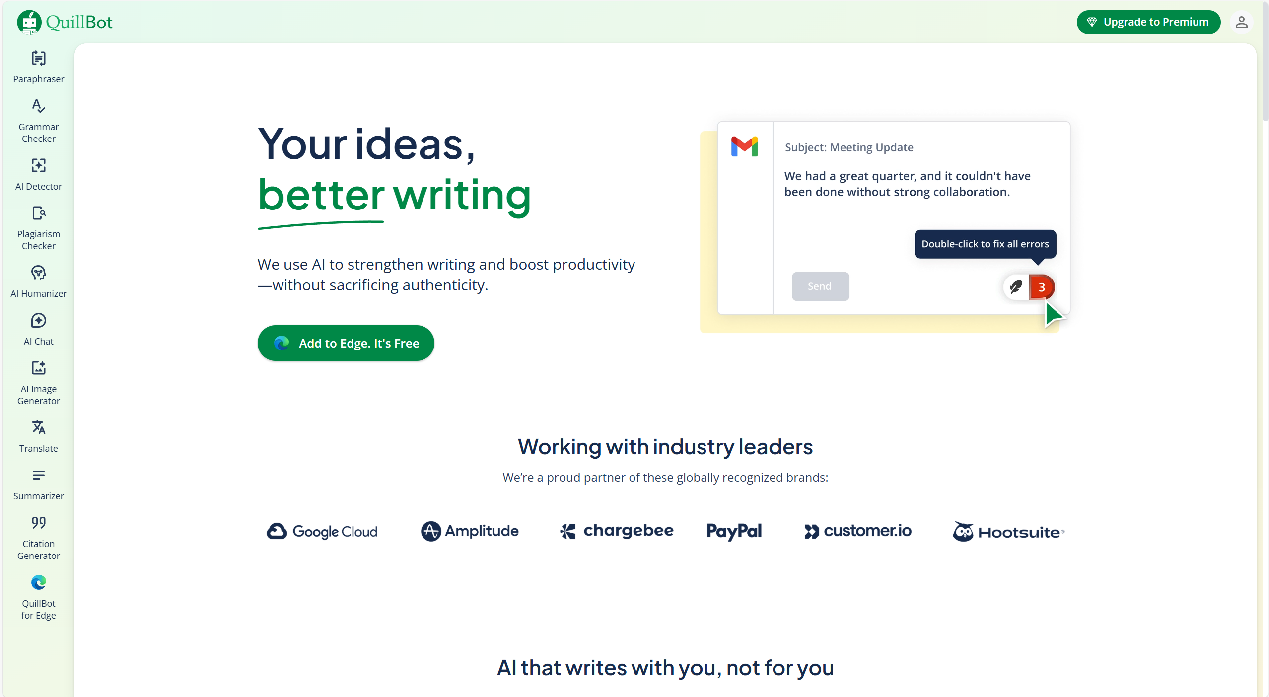 QuillBot: Your complete writing solution