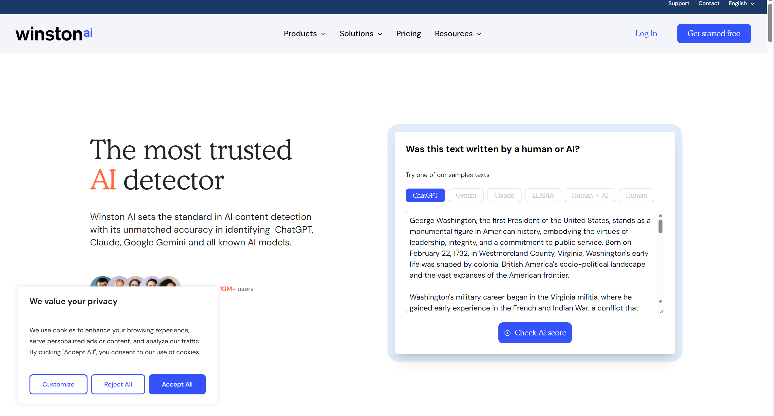 The Most Trusted AI Detector